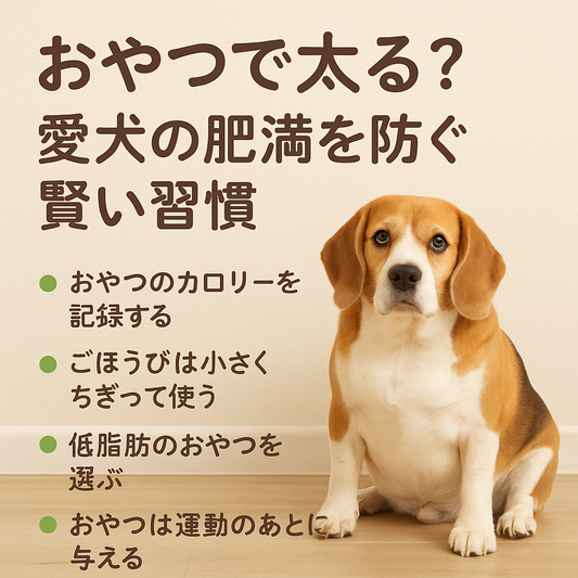 おやつで太る？愛犬の肥満を防ぐ賢い習慣