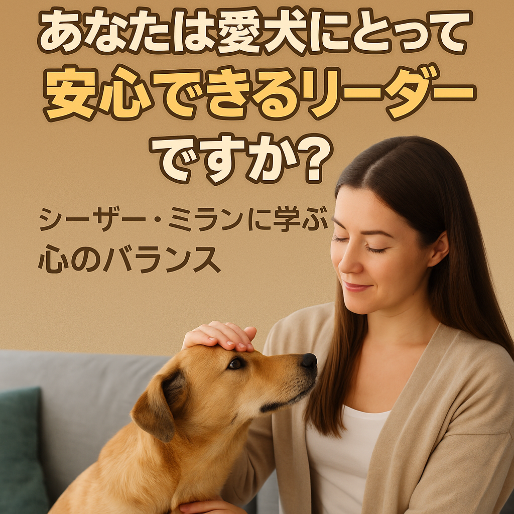 あなたは愛犬にとって安心できるリーダーですか？