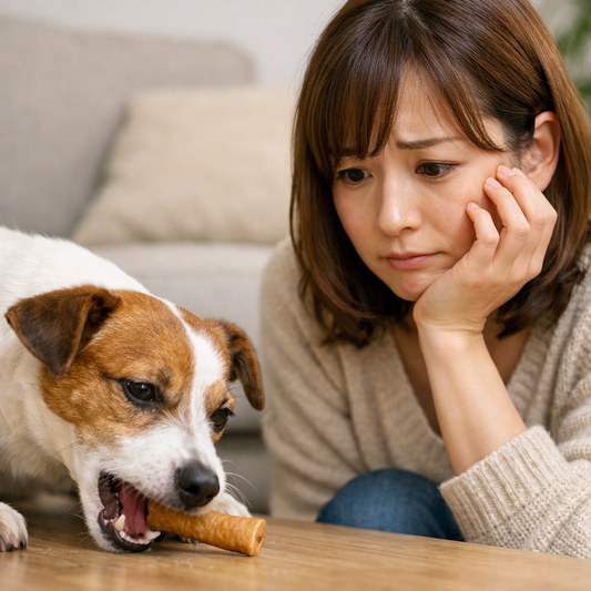 丸呑みする犬に硬いおやつは正解？🐶🦴