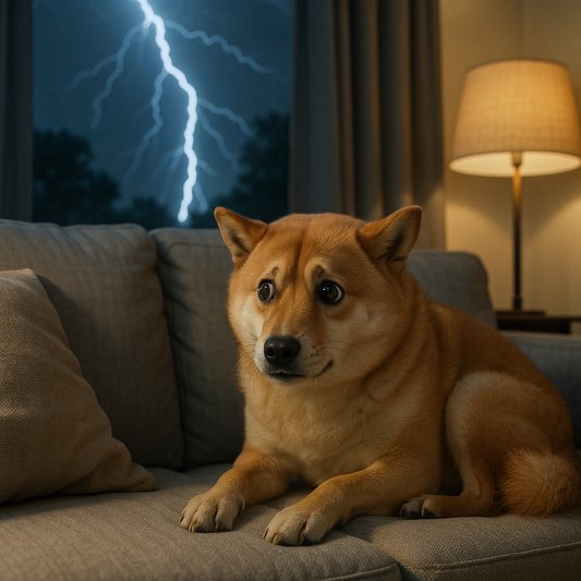 雷が怖いワンちゃんへ。心と体を守るケアのすすめ🐶🌩️