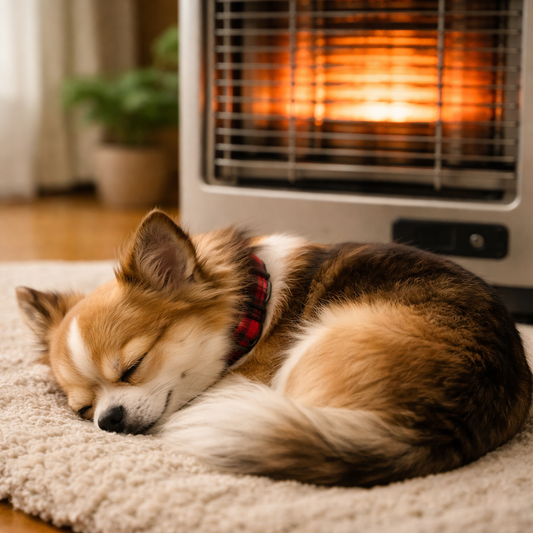 ストーブ前にやたらいる愛犬…これって大丈夫なの？🔥🐶