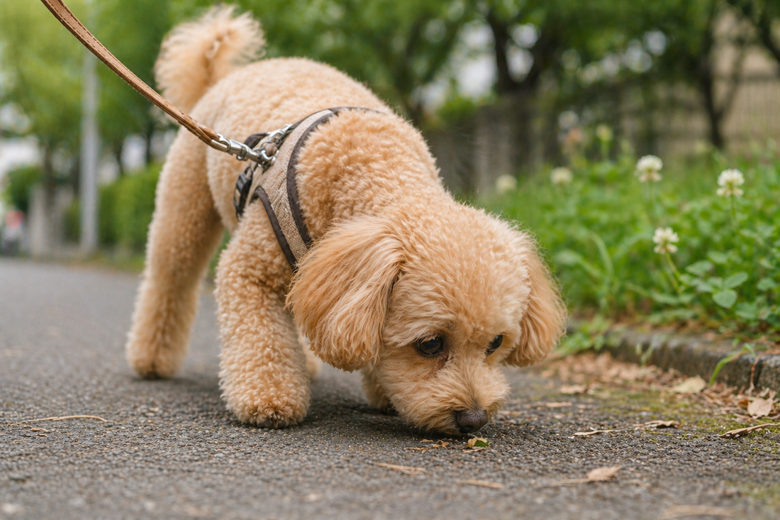 フードもおやつもしっかり選んでいるのに拾い食いしてしまう理由🐶