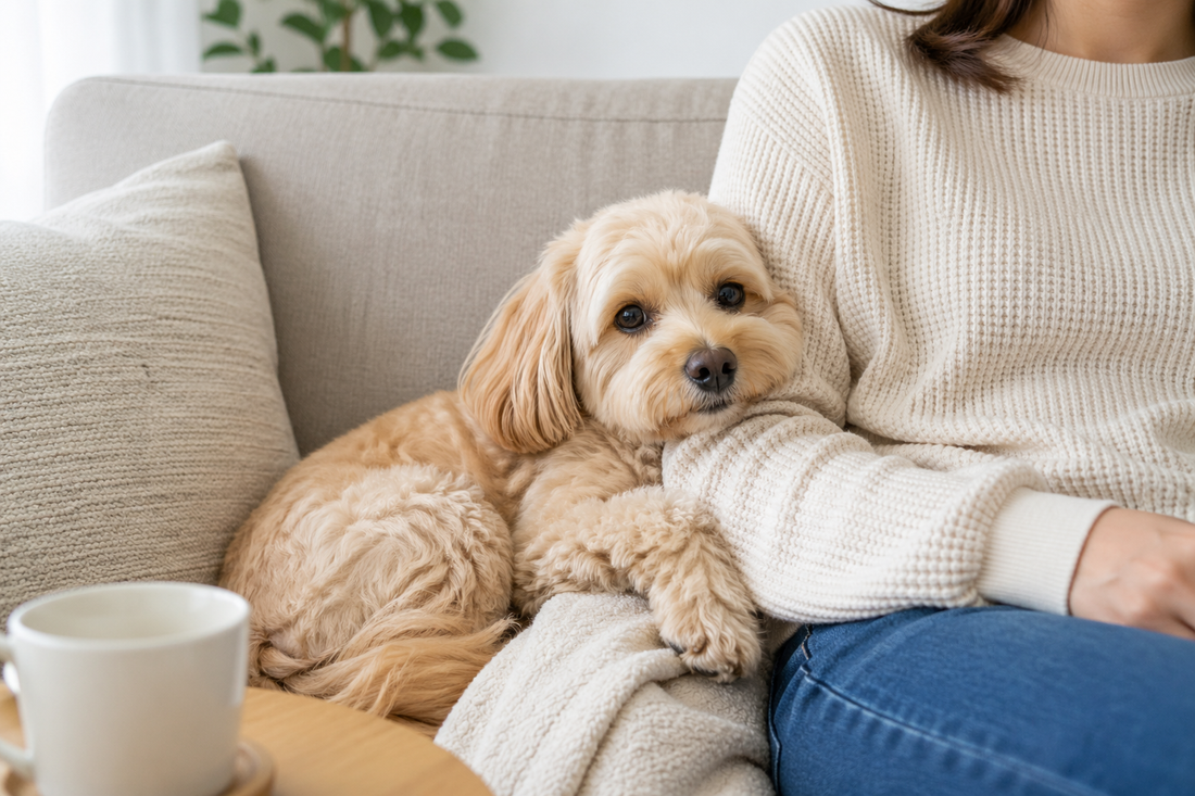 愛犬が寄り添ってくる心理とは？体を預ける理由と接し方🐶✨