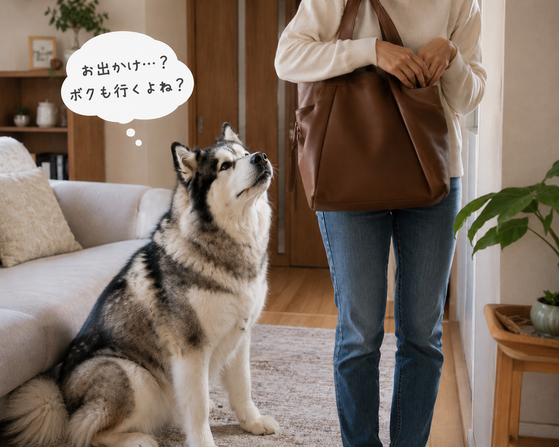 お出かけしようとすると寂しがる理由🐶