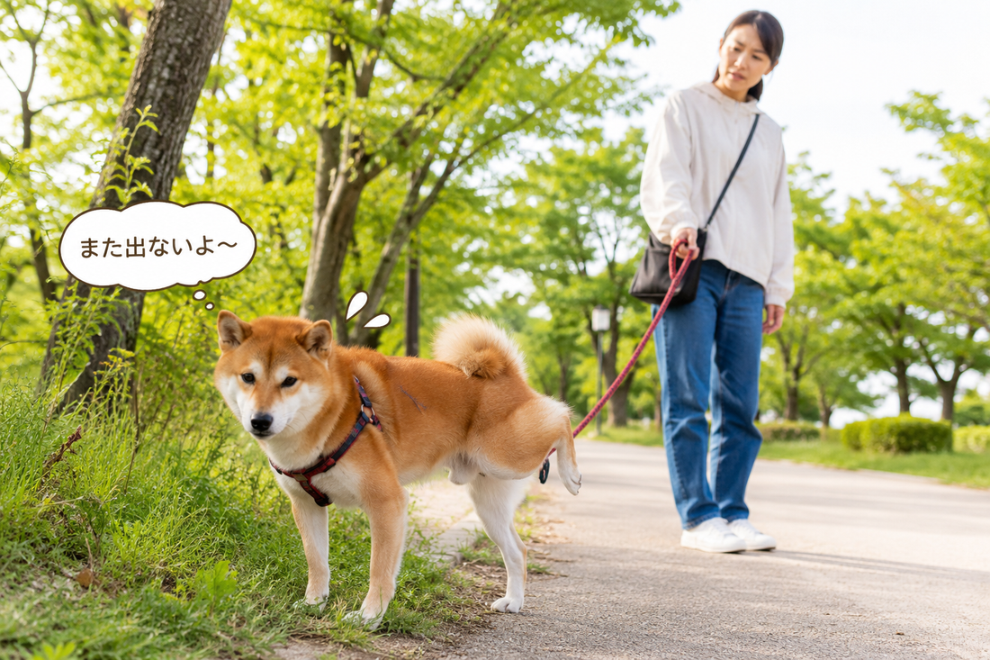 ワンコがおしっこが出ていないのにおしっこをしようとする理由🐶