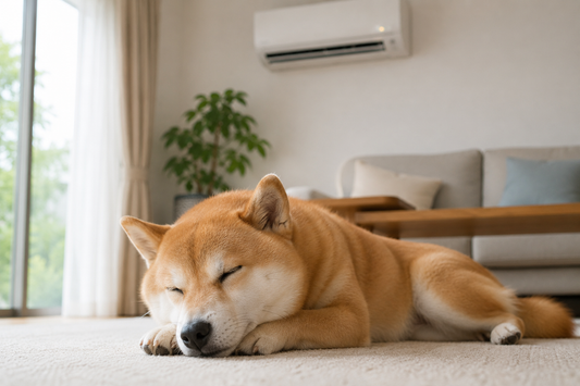 犬のエアコンは24時間つけっぱなしがいい？夏のお留守番で気を付けたい室温管理🐶❄️