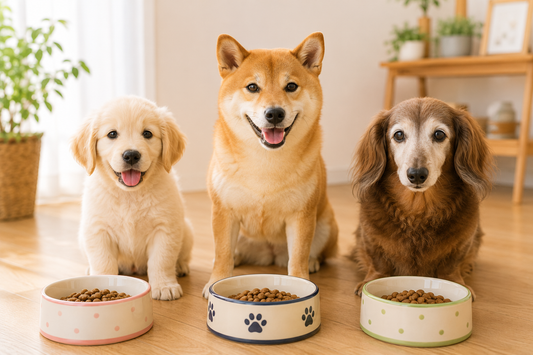 犬の食事は年齢でどう変わる？子犬・成犬・シニア犬の食の考え方🐶
