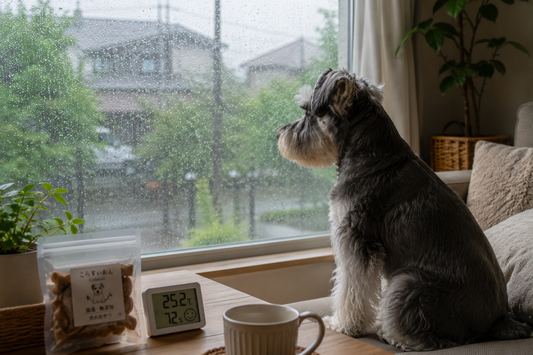 湿度が高いこの時期はおやつ保管要注意です！！🐶☔