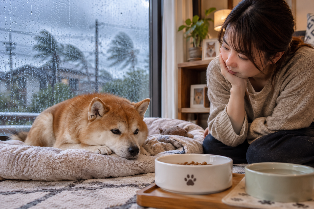 台風などの低気圧でワンコにはどんな影響があるか