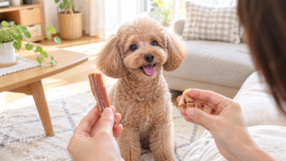 硬いおやつと柔らかいおやつ、どちらを選ぶ？