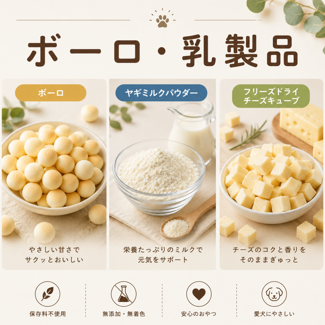 ボーロ・乳製品